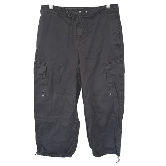Liz Claiborne Pants - Vintage Y2K Liz Claiborne Black Cargo Tactical Grunge Gorpcore Cotton Pants 12